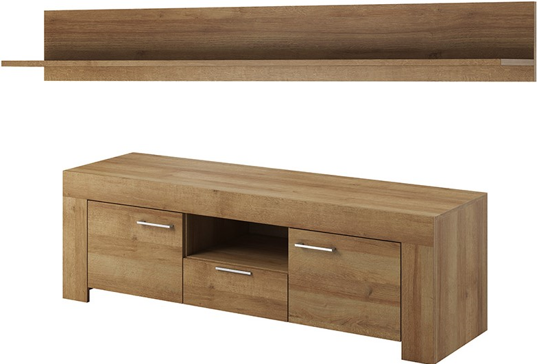 SZAFKA STOLIK RTV SRTV155 + półka wisząca P155 SKY