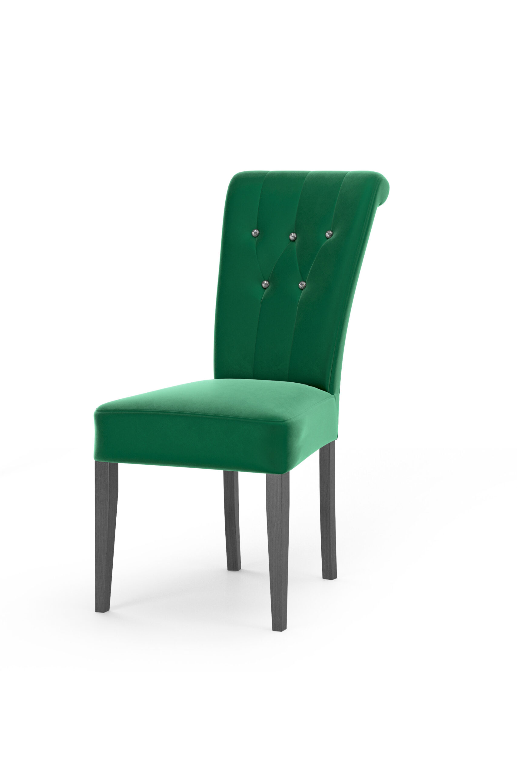 KRZESŁO M102 GLAMOUR pikowane KRYSZTAŁKI do salonu