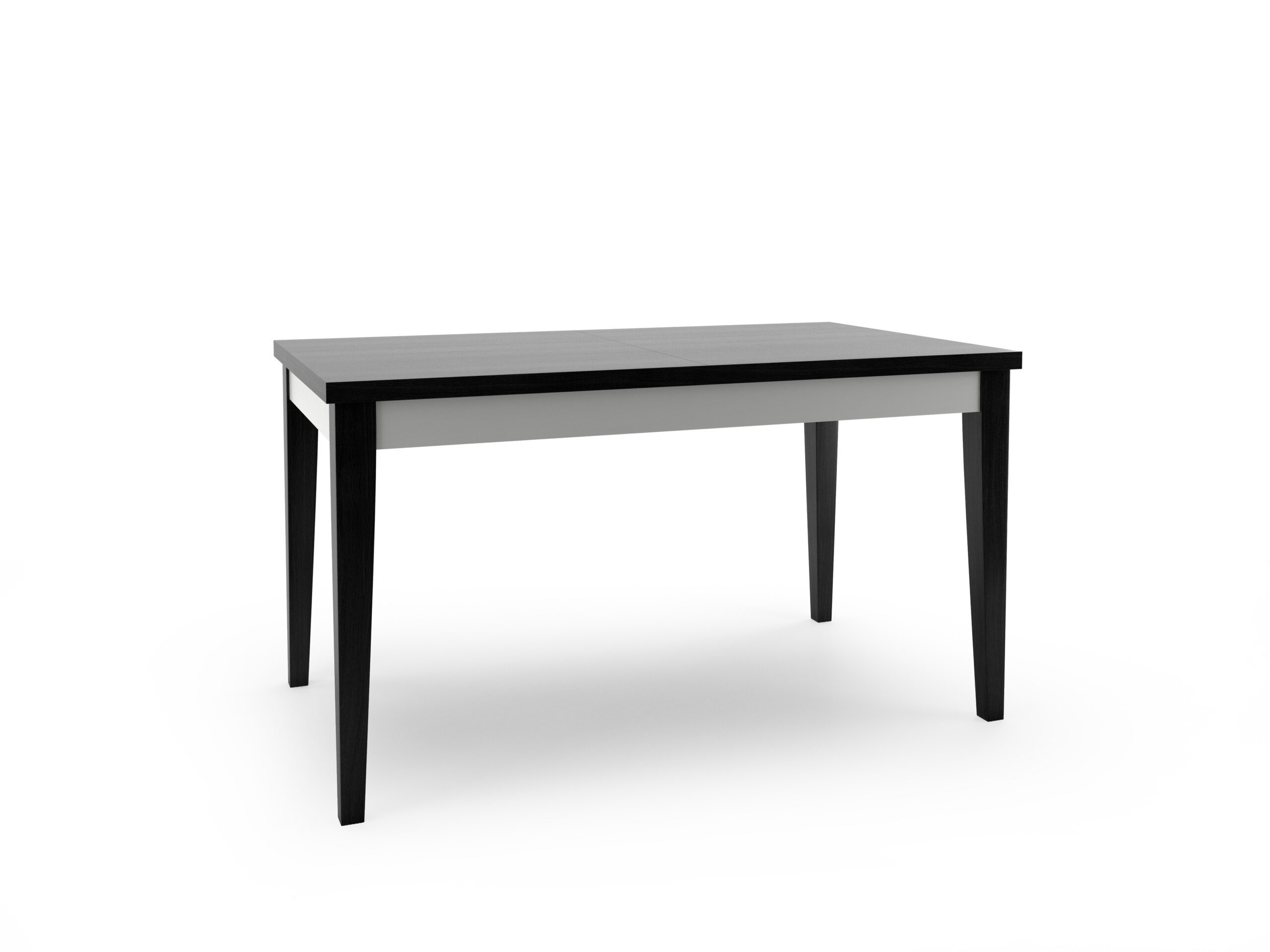 STÓŁ nowoczesny ROZKŁADANY 120-160 cm CZARNO-BIAŁY