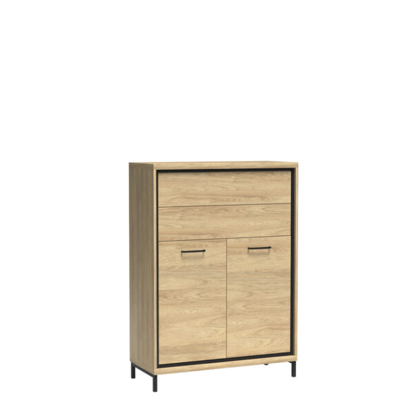 KOMODA MEDIOLAN 2D2S M-6 salon system nogi metal