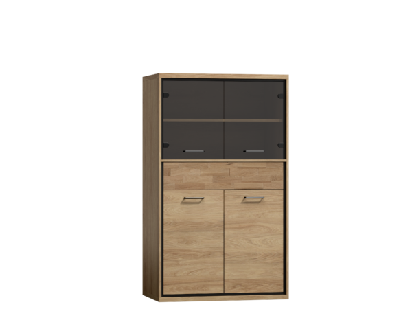 WITRYNA M-5 system mebli MEDIOLAN + dekor dębowy