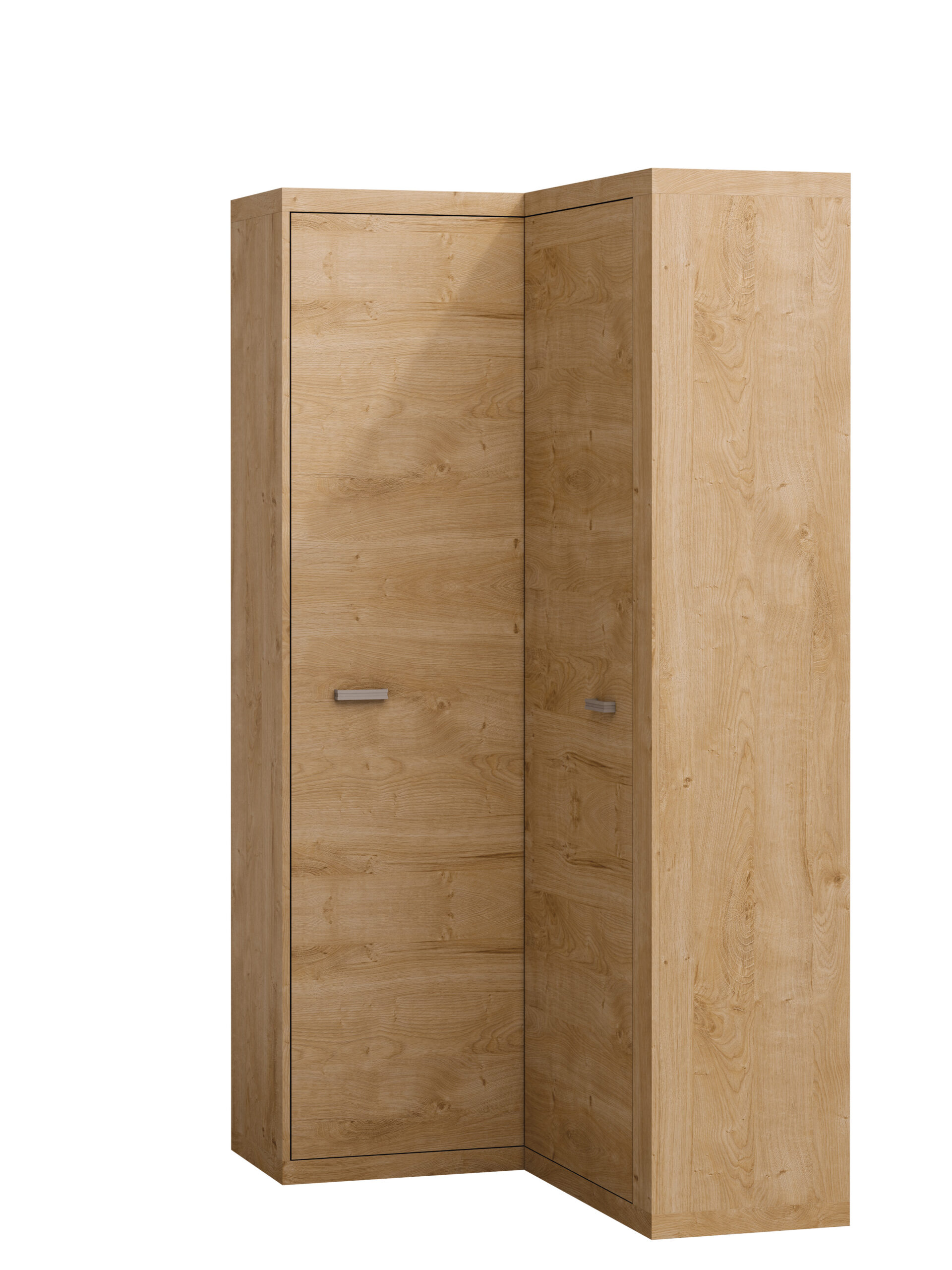 SZAFA narożna ubraniowa półki drążek NATURAL N-14