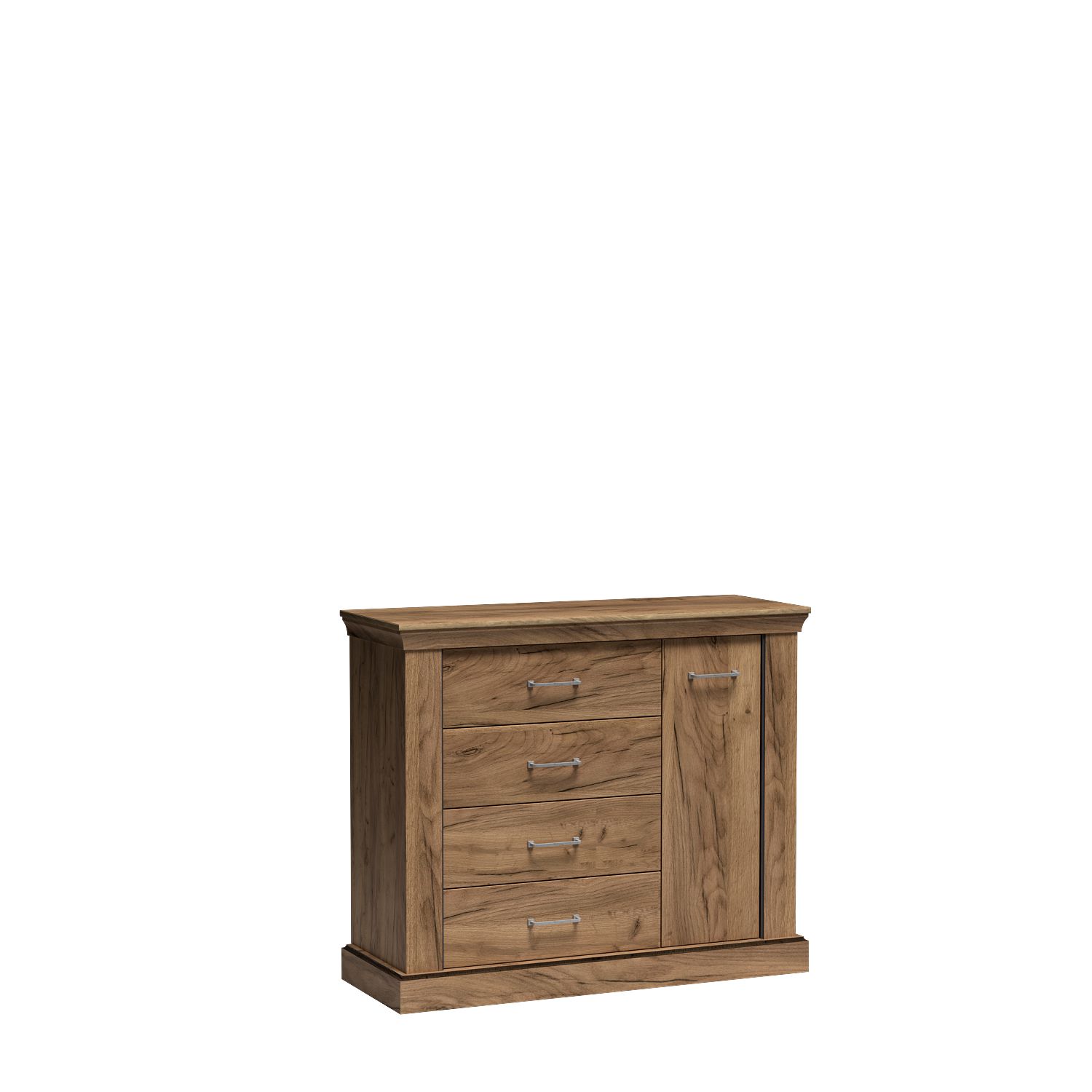 KOMODA stylowa z szufladami A-2 ANTICA DĄB KRAFT ZŁOTY