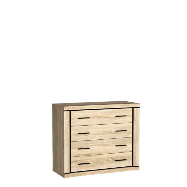KOMODA 4 szuflady w DALLAS D-2 dąb sonoma