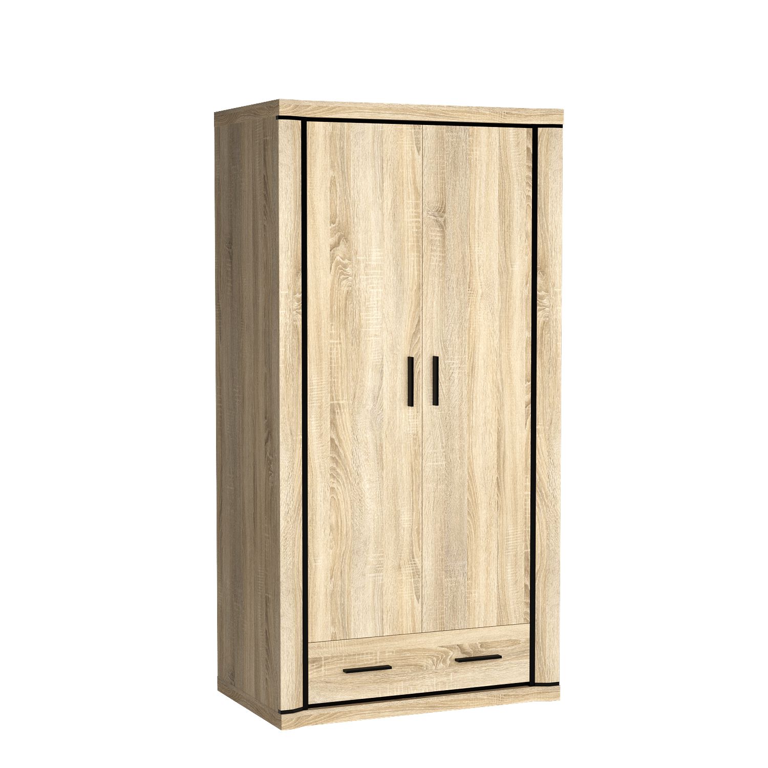 SZAFA dwudrzwiowa szuflada dąb sonoma DALLAS D-20