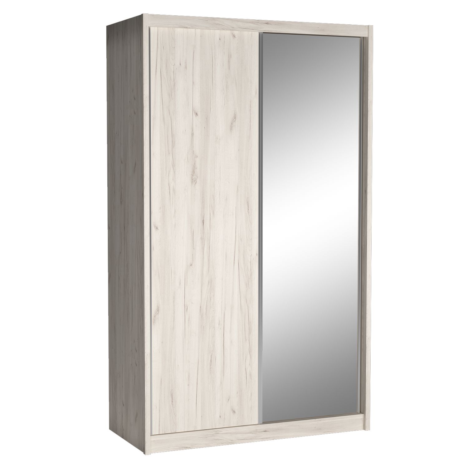 SZAFA PRZESUWNA 143 cm z LUSTREM BIEL ALPEJSKA