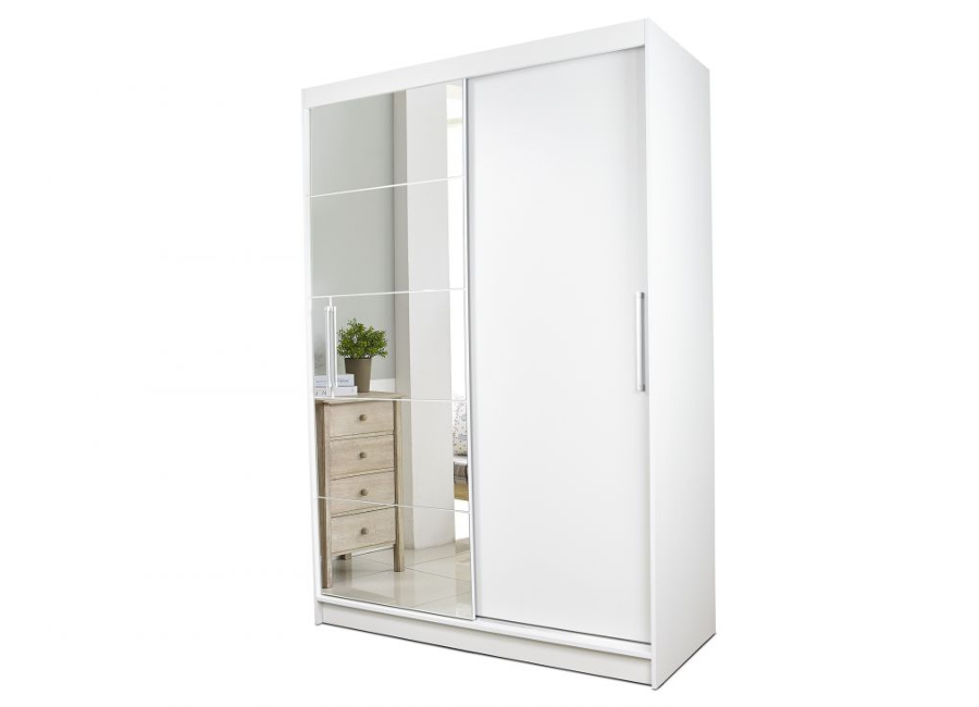 SZAFA 120 cm przesuwna czarna