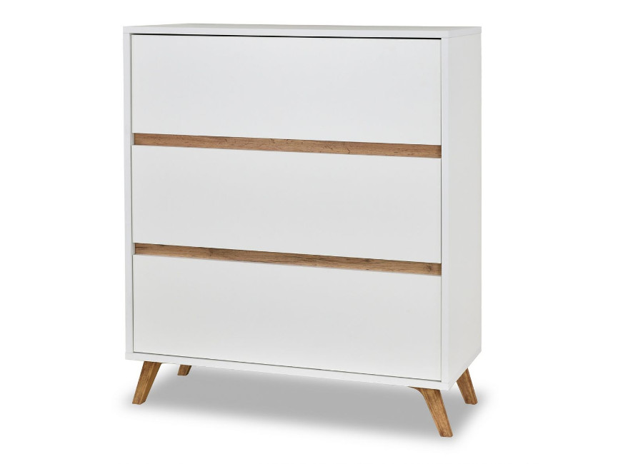 ŁAWA 120x60 cm STOLIK biały + dąb craft złoty