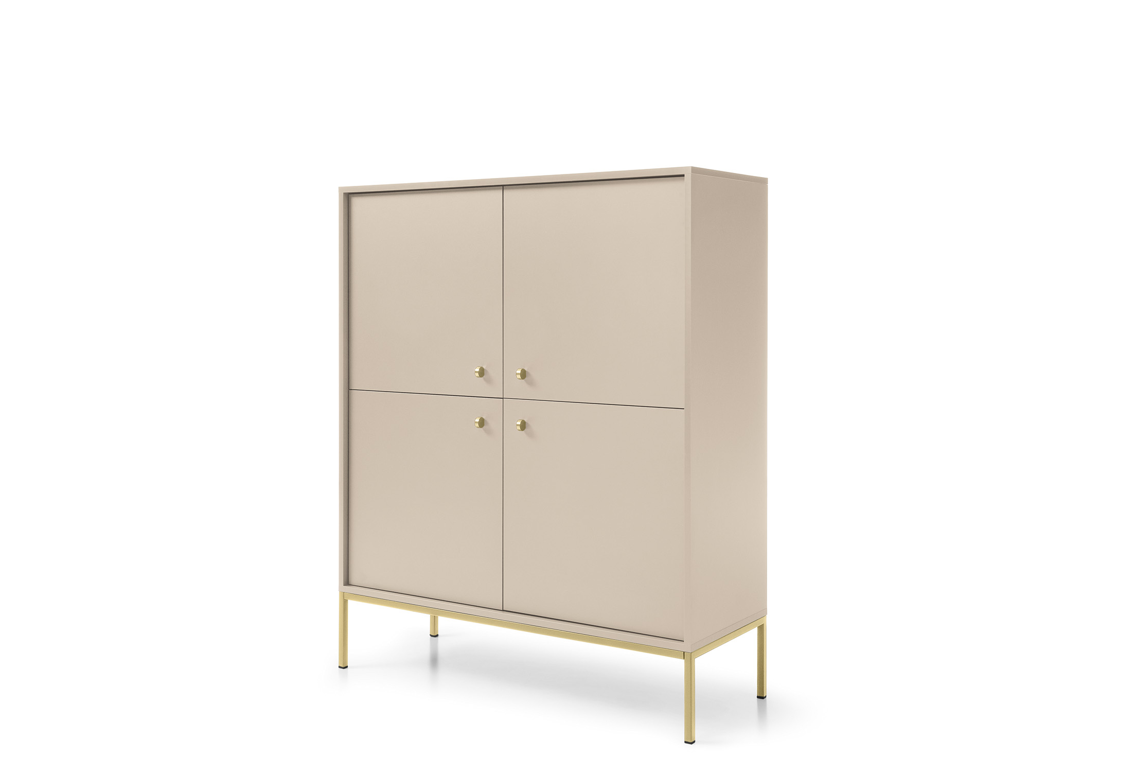 KOMODA MKSZ104 MONO beż piaskowy ZŁOTY stelaż