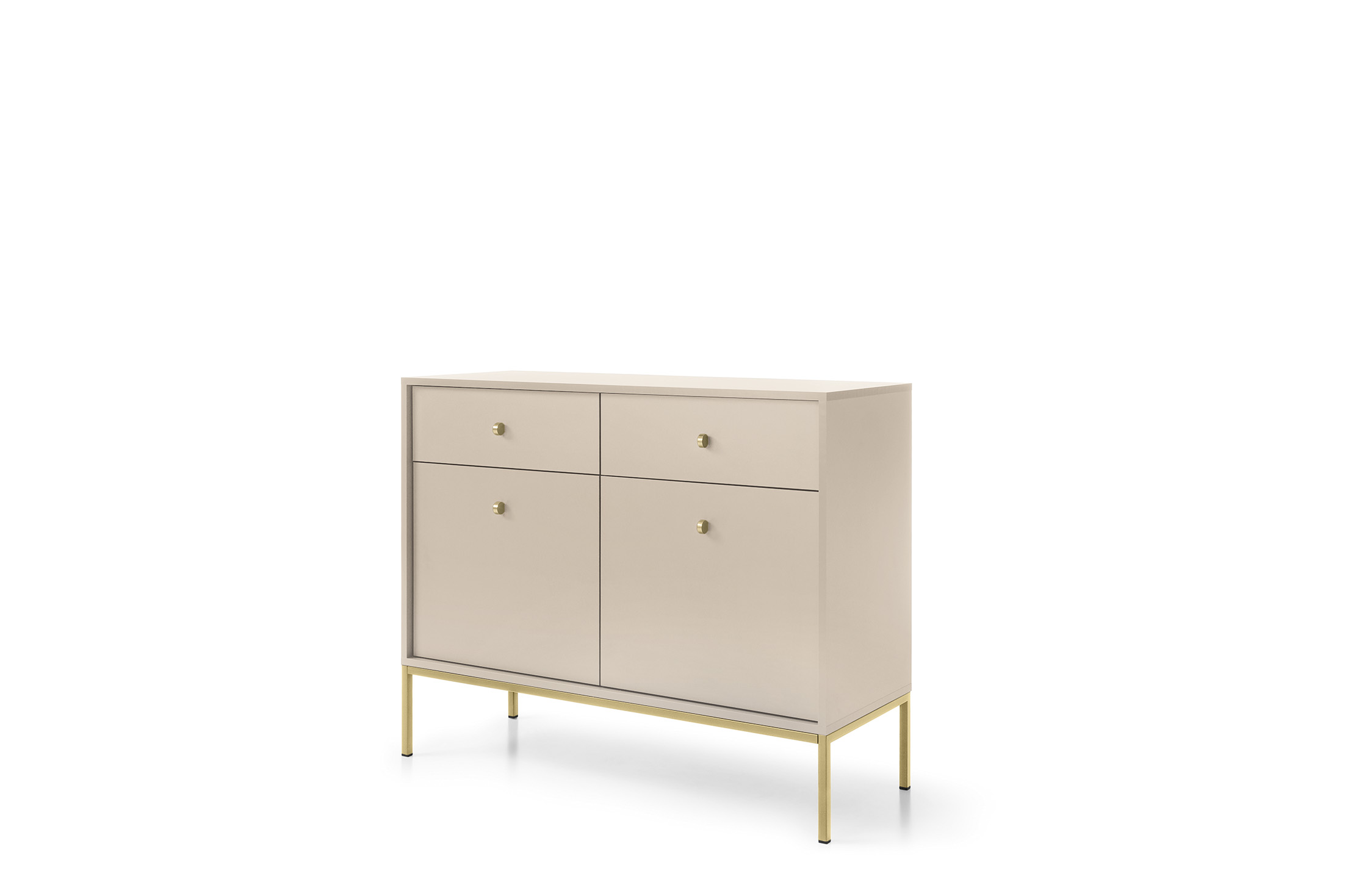 KOMODA MKSZ104 MONO beż piaskowy ZŁOTY stelaż