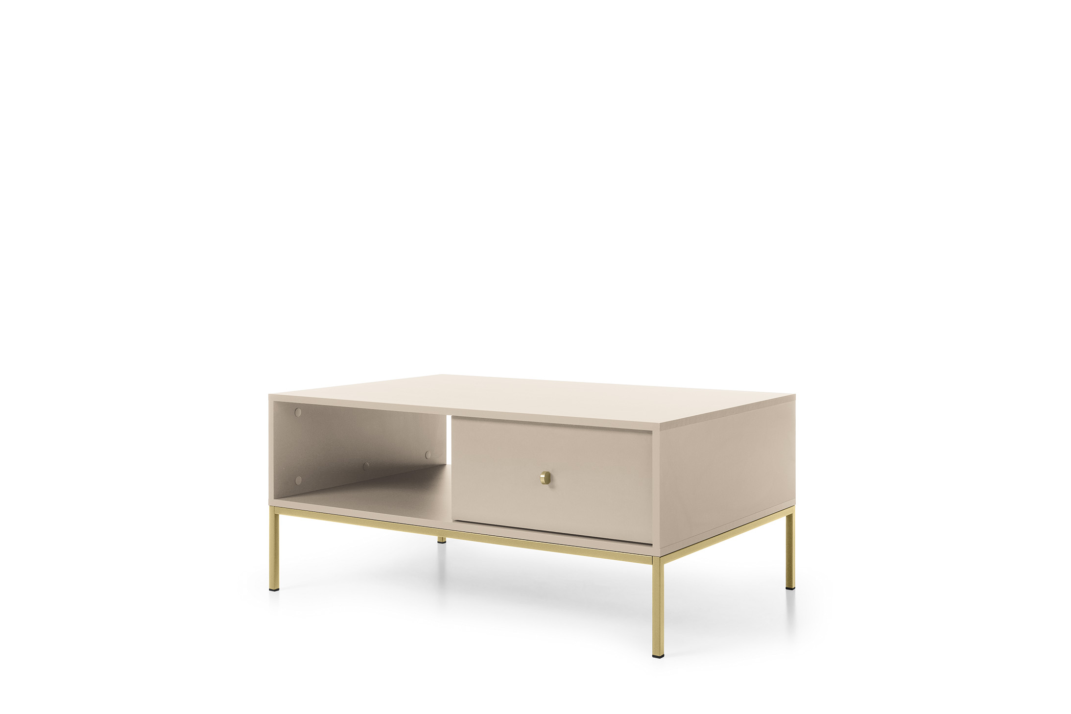 KOMODA MKSZ104 MONO beż piaskowy ZŁOTY stelaż