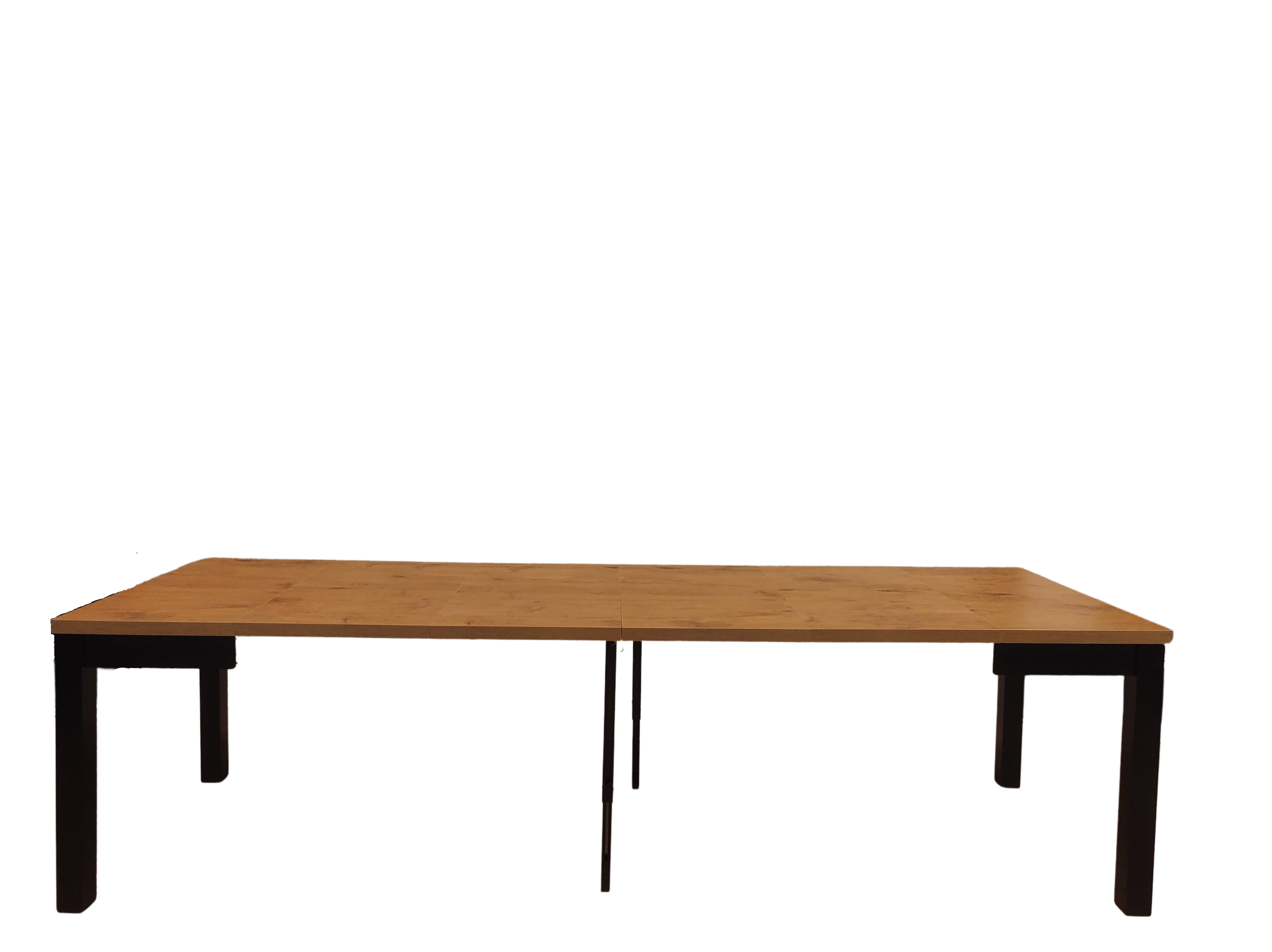 STÓŁ 90x90 ROZKŁADANY do 290 cm LANCELOT / CZARNY
