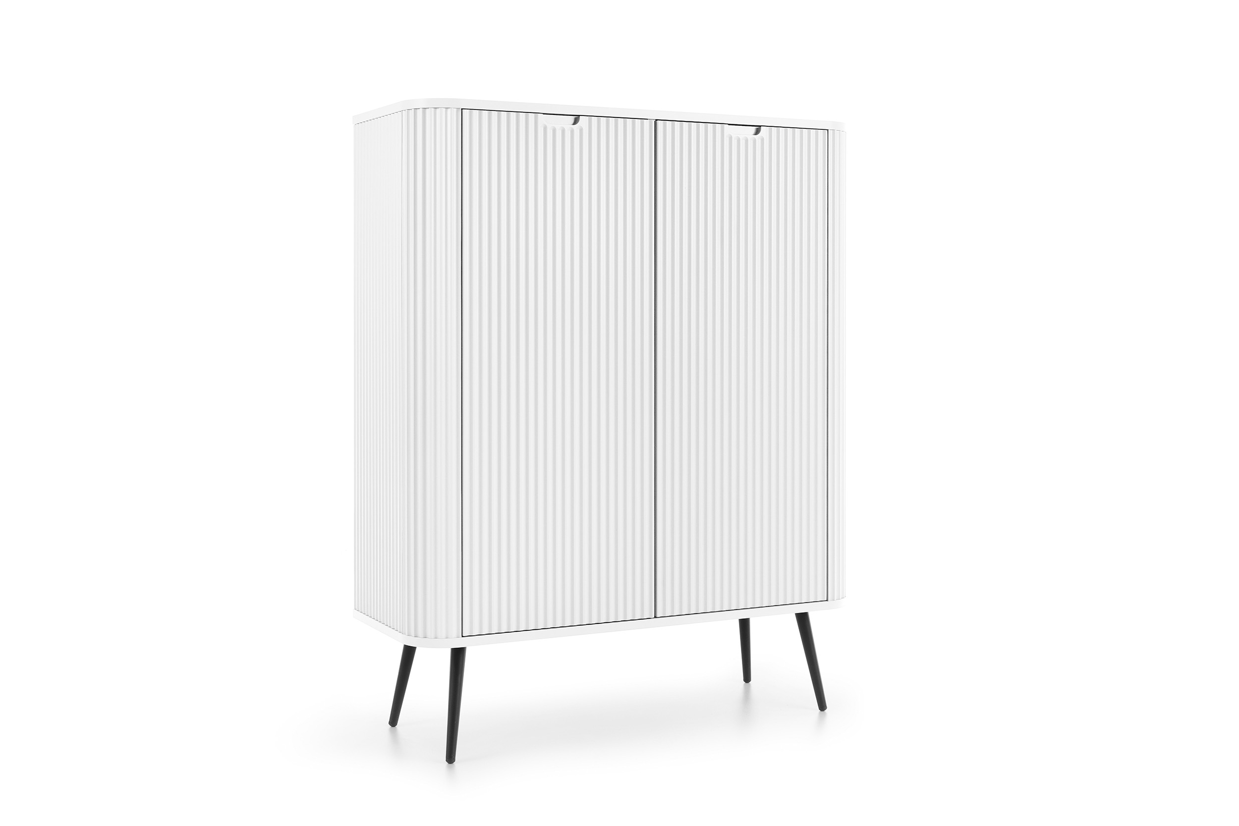 TOALETKA KONSOLA ryflowana zaokrąglona T-103 ZOVA BIAŁY