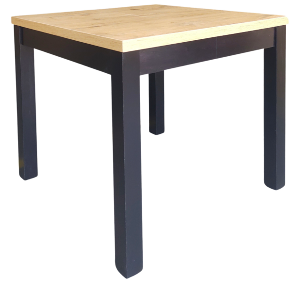 STÓŁ nowoczesny kwadrat 90x90 ROZKŁADANY do 190 cm LANCELOT + CZARNY