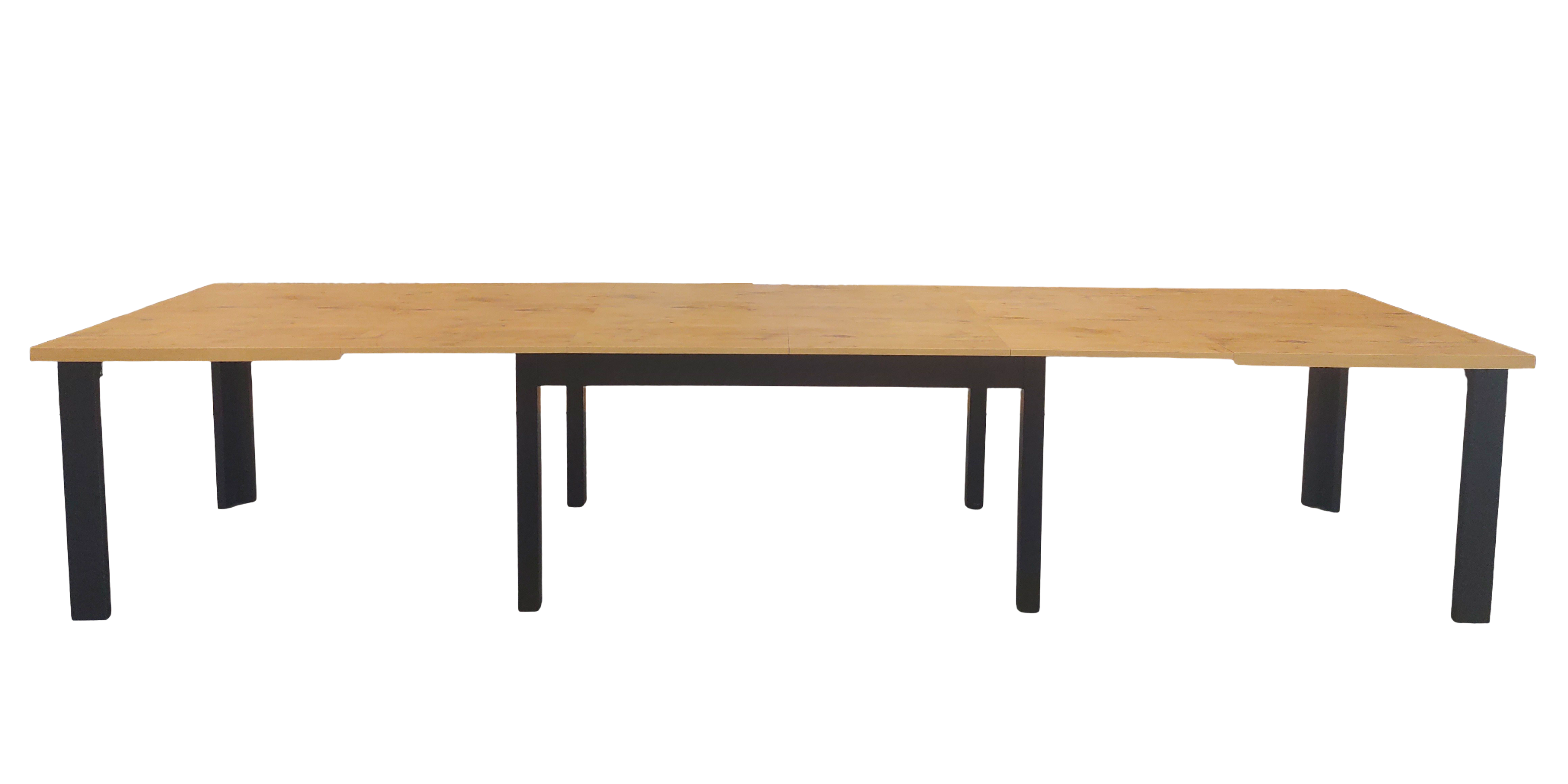 STÓŁ XL na 8 nogach 160x100 ROZKŁADANY do 400 cm LANCELOT + CZARNY