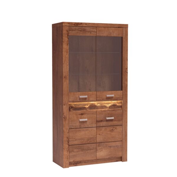 SZAFA ubraniowa dwudrzwiowa szeroka 96 cm INDIANAPOLIS I-1 JESION JASNY