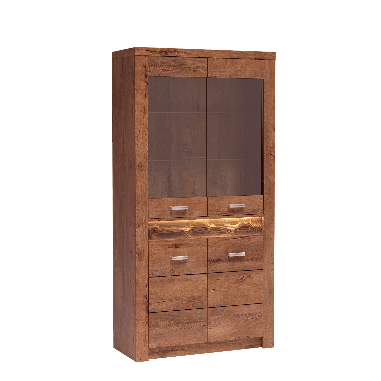 SZAFA ubraniowa dwudrzwiowa szeroka 96 cm INDIANAPOLIS I-1 JESION JASNY