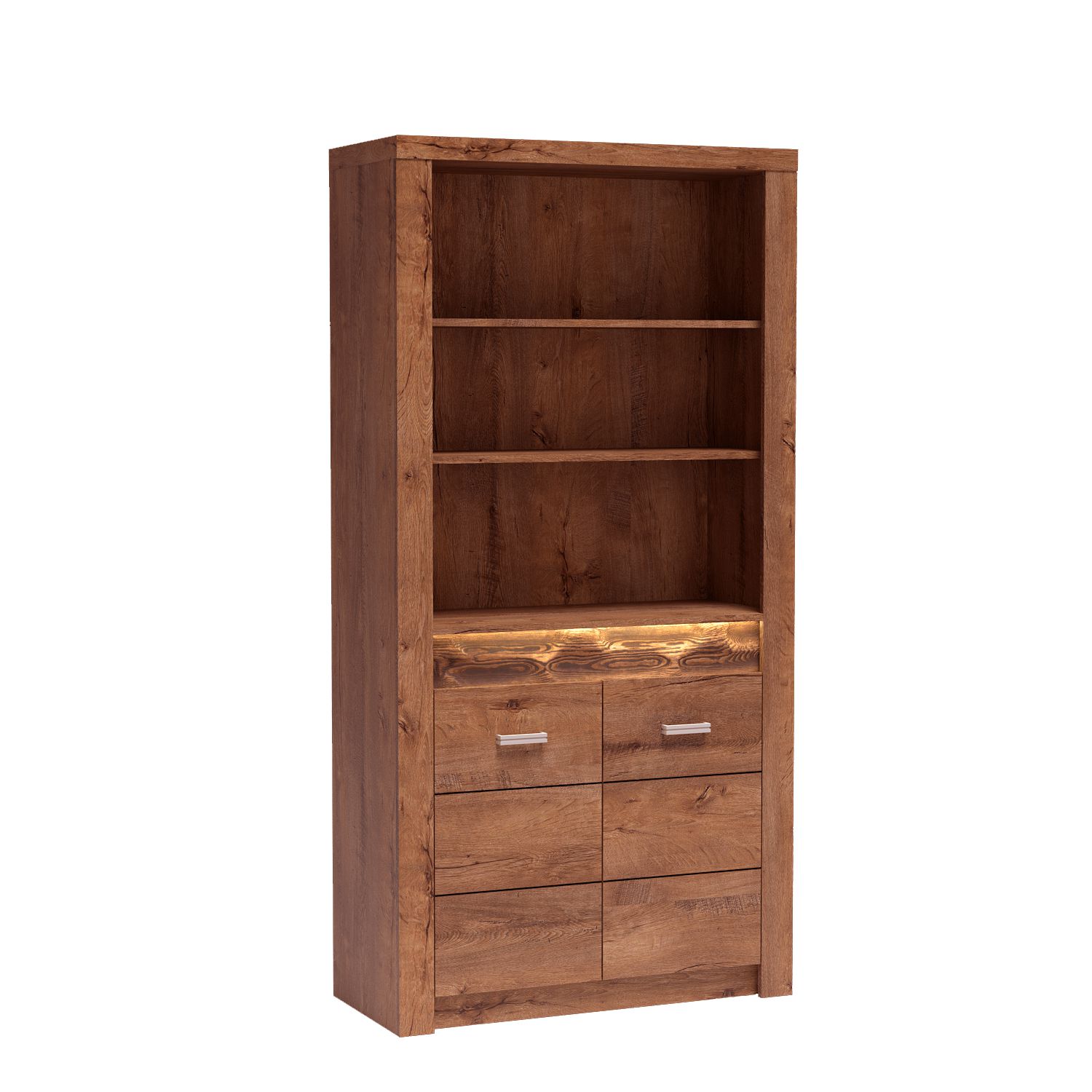 SZAFA ubraniowa dwudrzwiowa szeroka 96 cm INDIANAPOLIS I-1 JESION JASNY