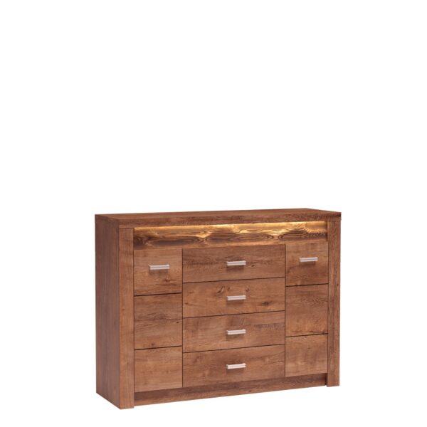 SZAFA ubraniowa dwudrzwiowa szeroka 96 cm INDIANAPOLIS I-1 JESION JASNY