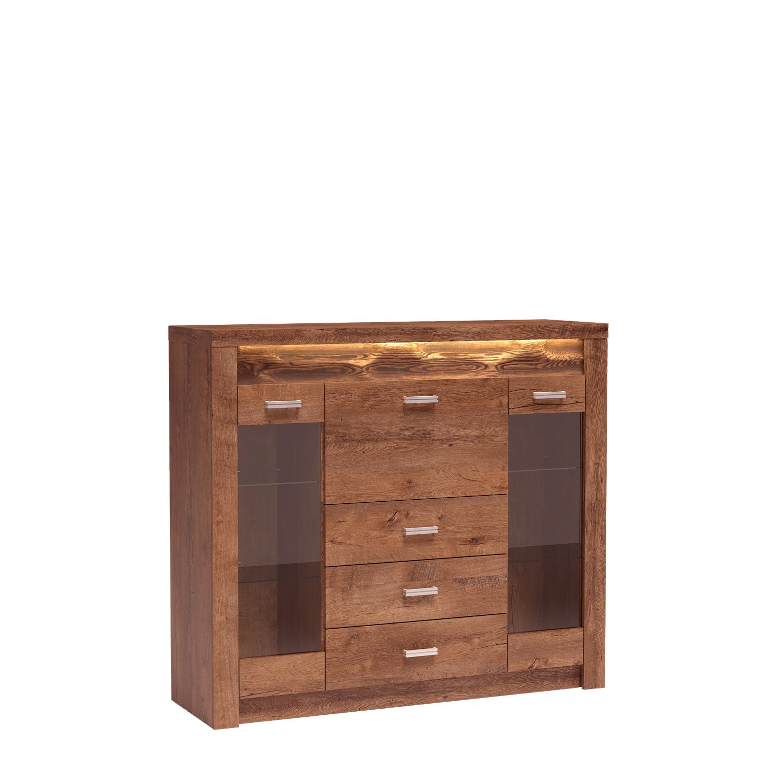 SZAFA ubraniowa dwudrzwiowa szeroka 96 cm INDIANAPOLIS I-1 JESION JASNY