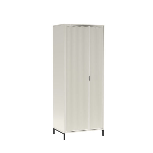 STOLIK SZAFKA LS-3 RTV-135 ryflowane fronty KASZMIR + CZARNE NOGI