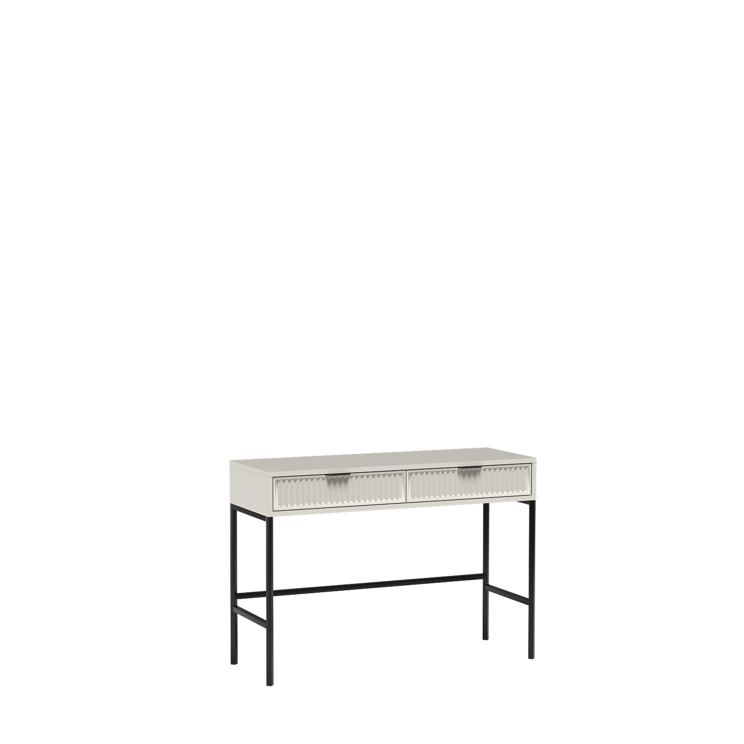 STOLIK SZAFKA LS-3 RTV-135 ryflowane fronty KASZMIR + CZARNE NOGI