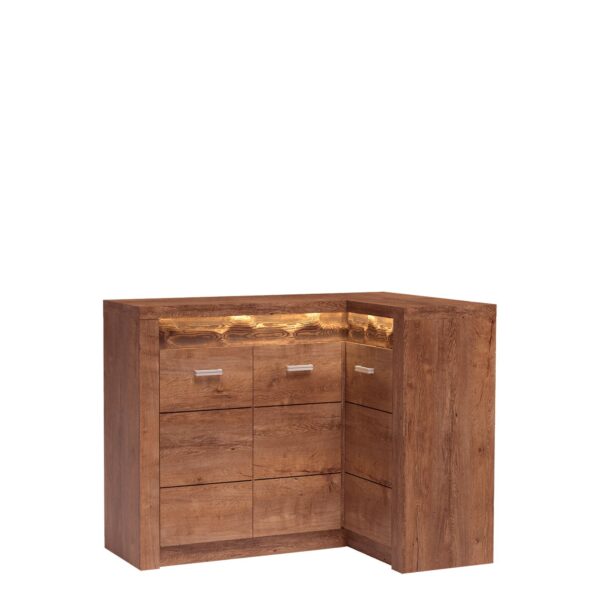 PÓŁKA wisząca 120 cm INDIANAPOLIS I-11 JESION JASNY