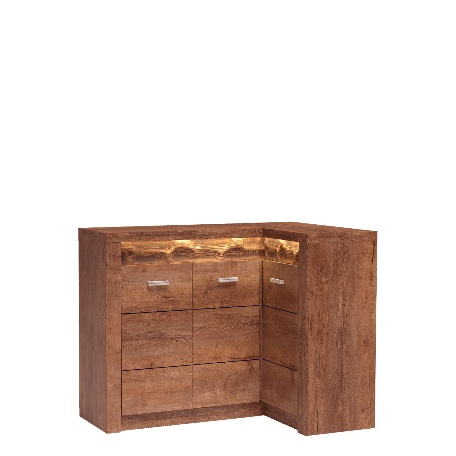 PÓŁKA wisząca 120 cm INDIANAPOLIS I-11 JESION JASNY