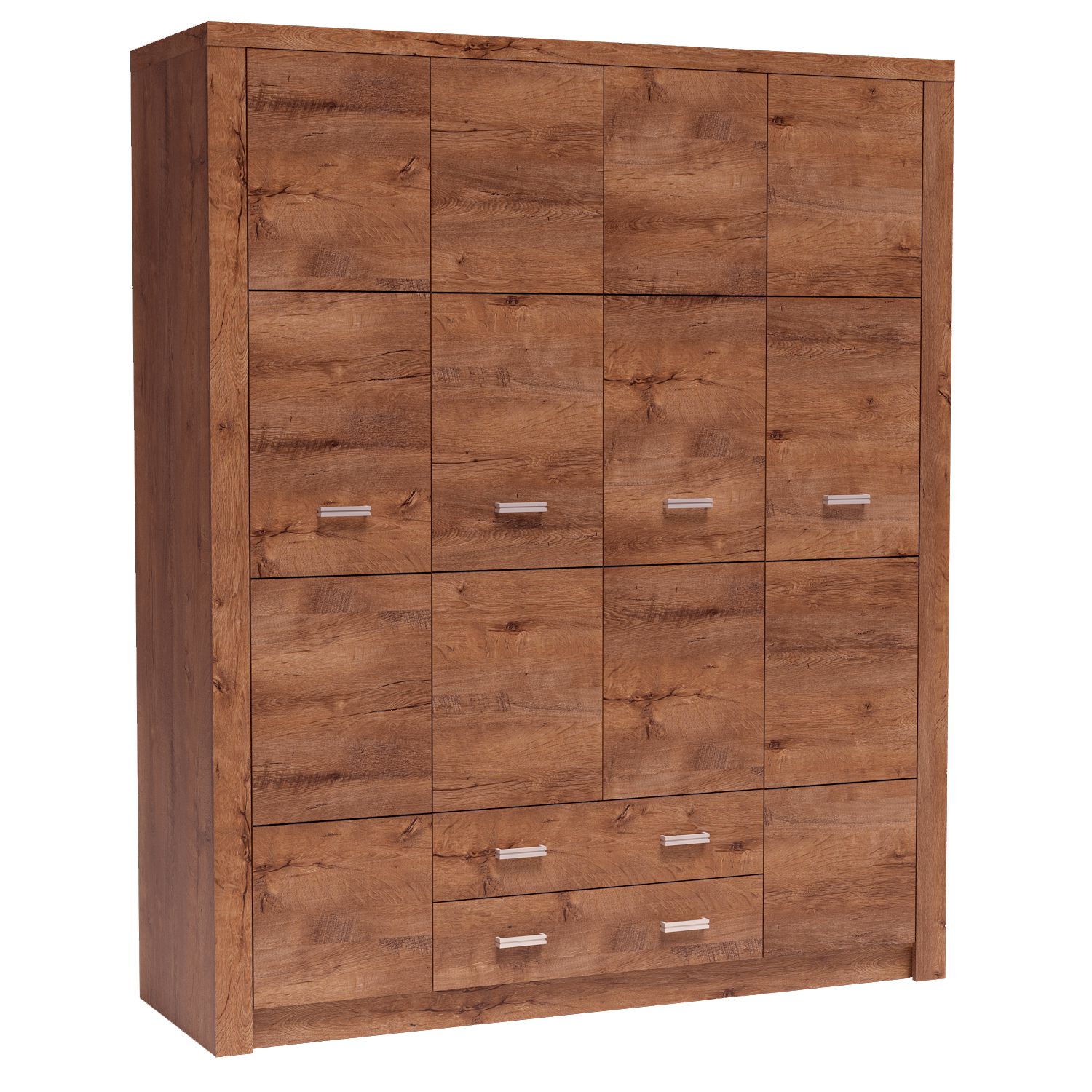 Duża SZAFA ubraniowa z szufladami INDIANAPOLIS I-18 JESION JASNY