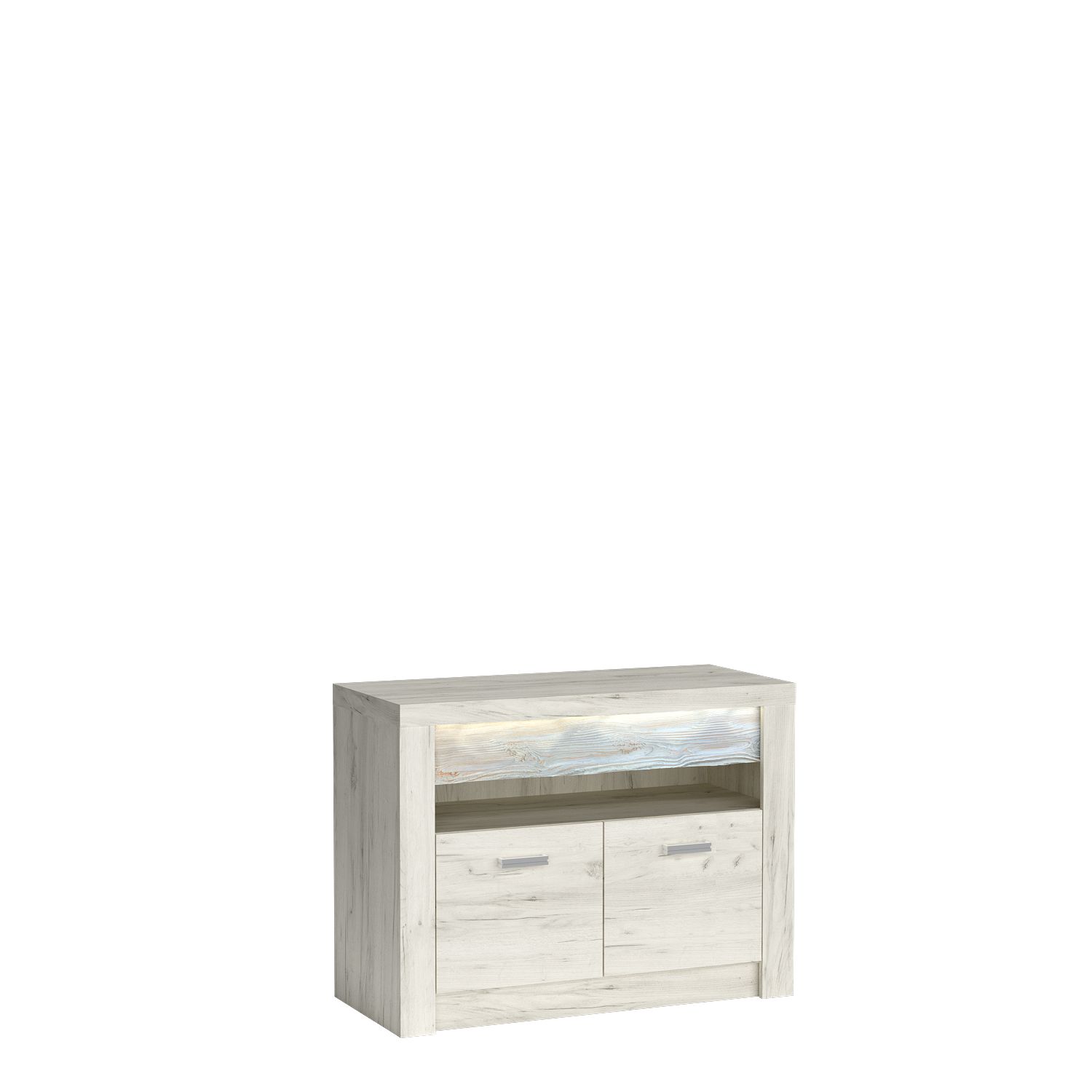 Mała SZAFKA RTV STOLIK TV 96 cm INDIANAPOLIS I-10 KRAFT BIAŁY