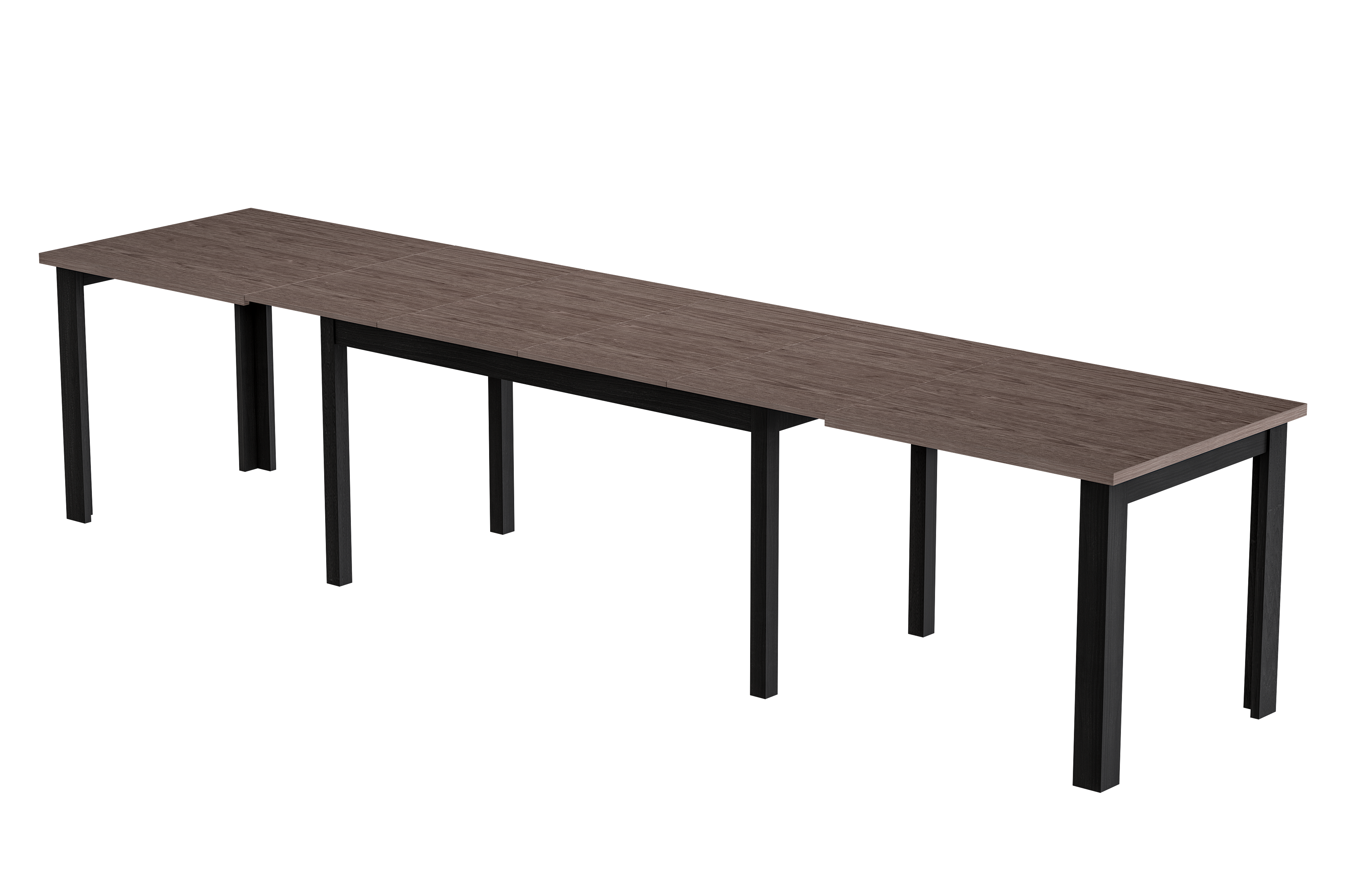 STÓŁ XL na 8 nogach 140x100 ROZKŁADANY do 380 cm STORM + CZARNY