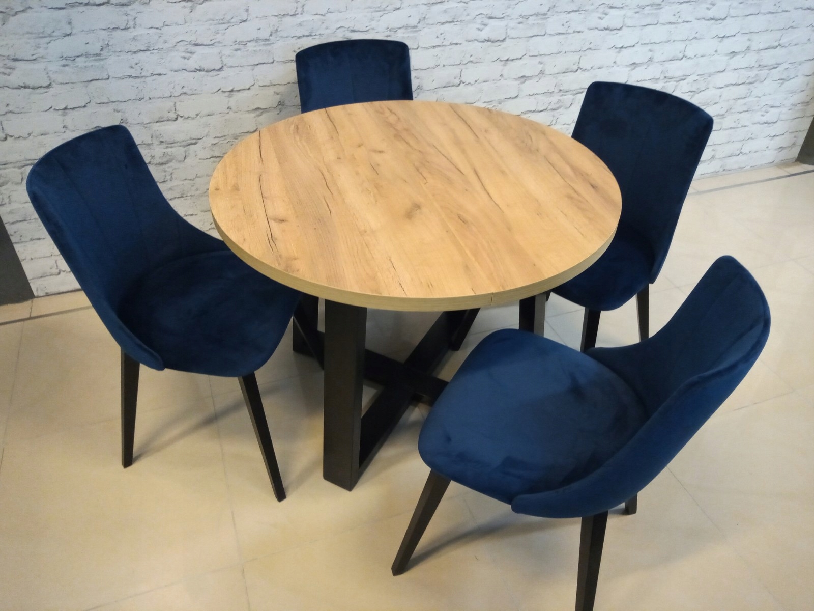 STÓŁ LOFT 90 rozkładany do 130 cm + 4 KRZESŁA