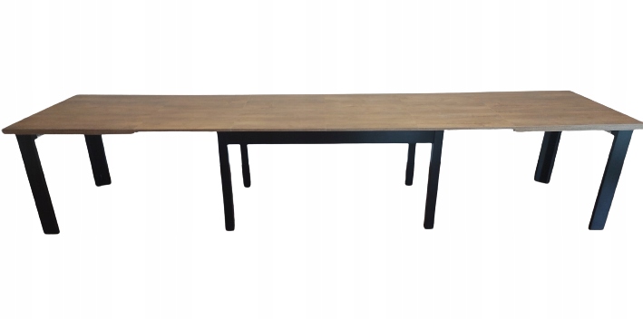 STÓŁ XL 160x100 rozkładany 400 cm lefkas + czarny STÓŁ XL 160x100 rozkładany 400 cm lefkas + czarny