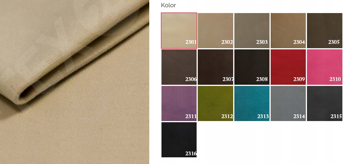 NAROŻNIK 240x140 spanie 2x pojemnik kryształki