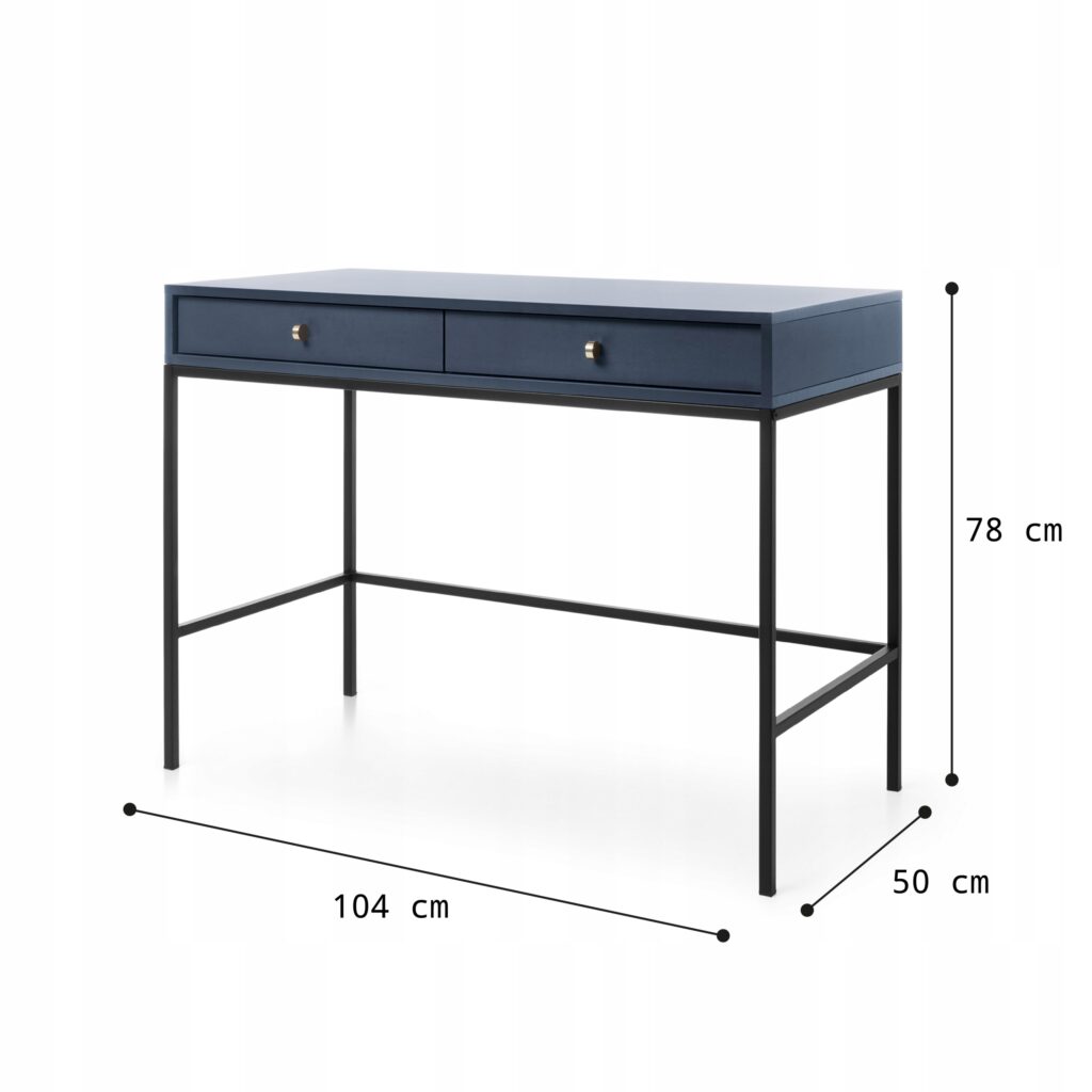 TOALETKA MT104 MONO granat na matelowym stelażu