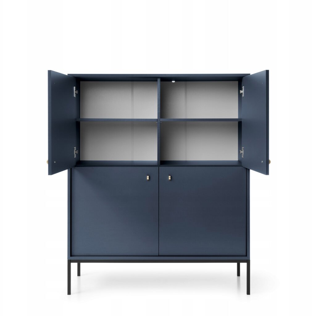 KOMODA MK104 MONO granat na metalowym stelażu