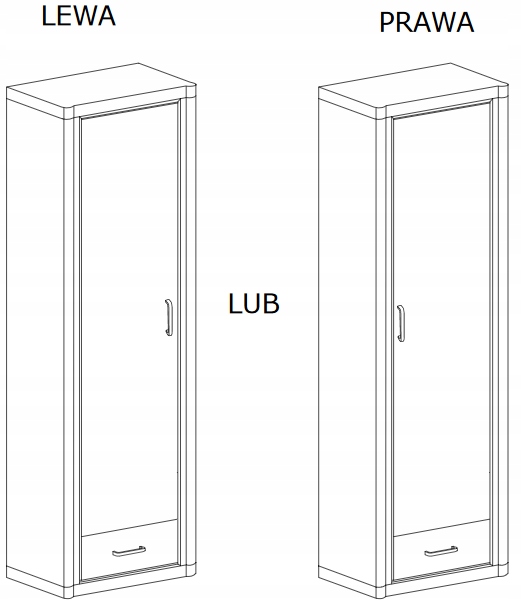 SZAFA półszafa szuflada dąb sonoma DALLAS D-19