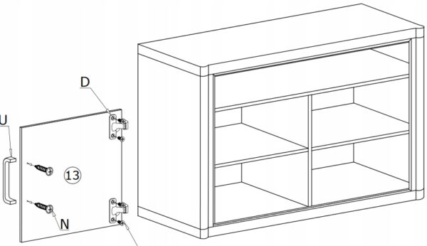 Stolik rtv szafka DALLAS D-11 sonoma dąb