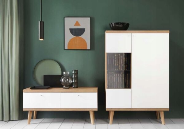 ZESTAW MEBLI styl skandynawski na nogach PRIMO