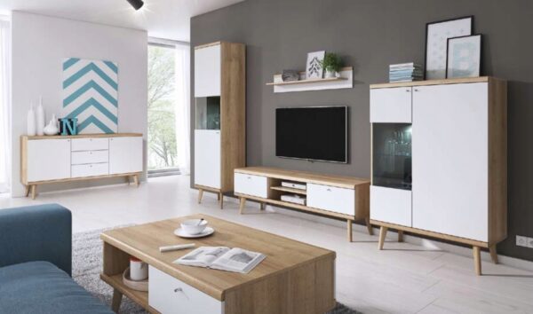 ZESTAW MEBLI styl skandynawski na nogach PRIMO