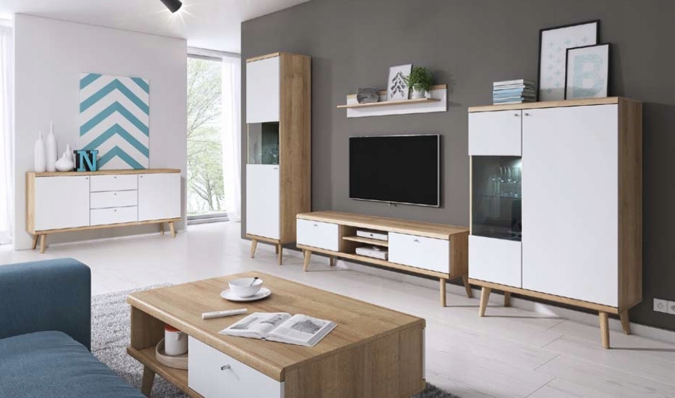 ZESTAW MEBLI styl skandynawski na nogach PRIMO